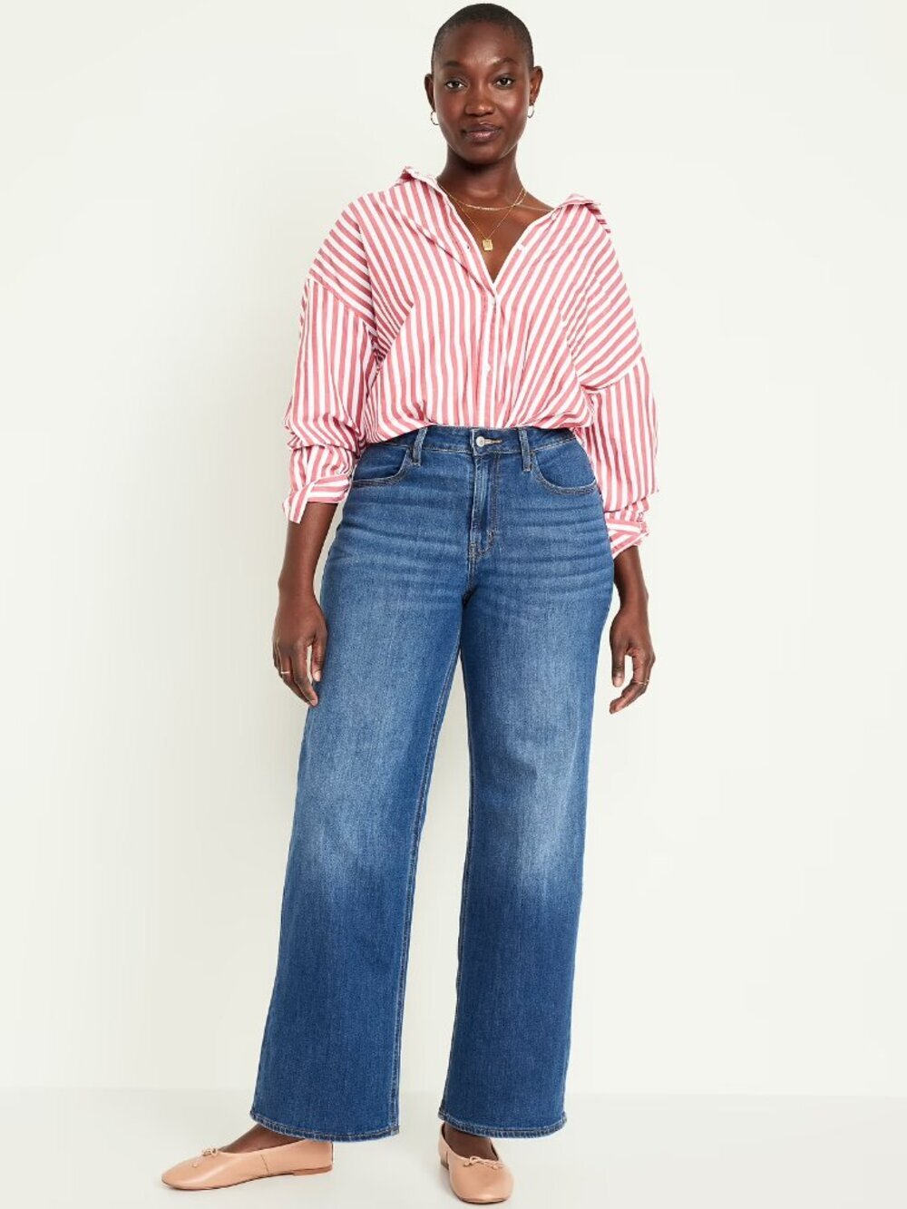 ππ NWT Old Navy High-Waisted WOW Wide-Leg Jeans | Size 18 Short - Picture 3 of 8